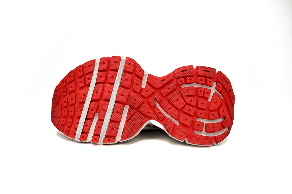 Balenciaga 3XL  men's shoes Track  Sneaker – Low-Top Chunky Sole  balenciaga runners White and Red