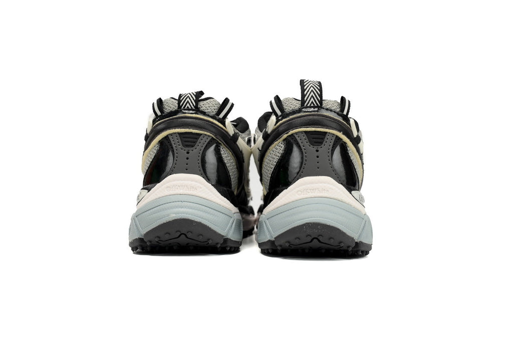 Off-White Be Right Back Women's Men's Shoes | Black & Cream Mesh Retro Sneakers