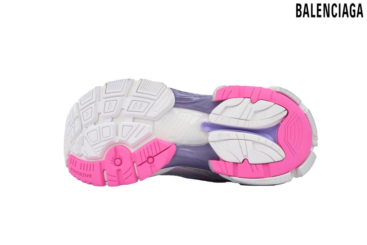 Balenciaga Runner men's shoes  women sneakers – White, Pink & Purple