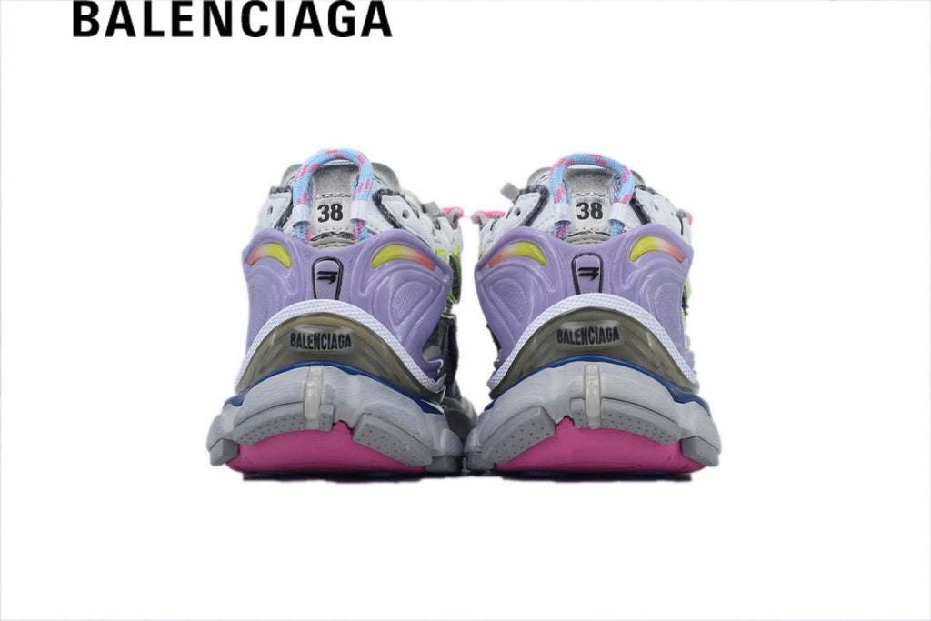 Balenciaga Runner men's shoes  women sneakers Multi Pastel