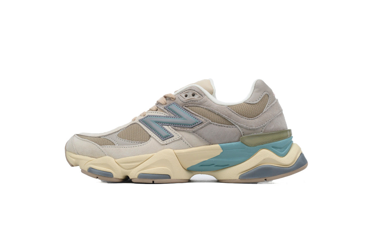New Balance 9060 Women's & Men's Chunky Retro Sneakers - Beige & Teal