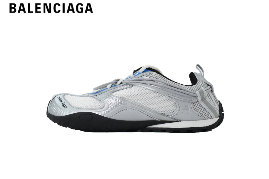 Balenciaga Skate men's shoes  women sneakers — Silver, White & Blue