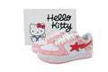A BATHING APE BAPE STA Pink & White Hello Kitty Graphic Sneakers | Women's & Men's Skate-Inspired Shoes