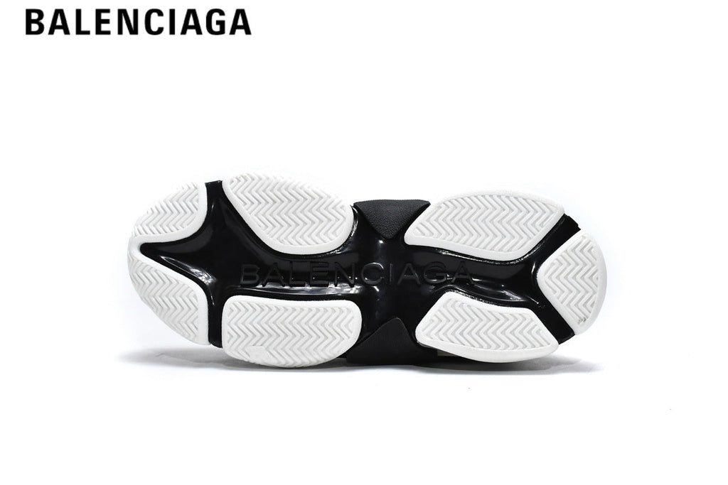 Balenciaga Triple S men's shoes  women sneakers — White, Grey & Black