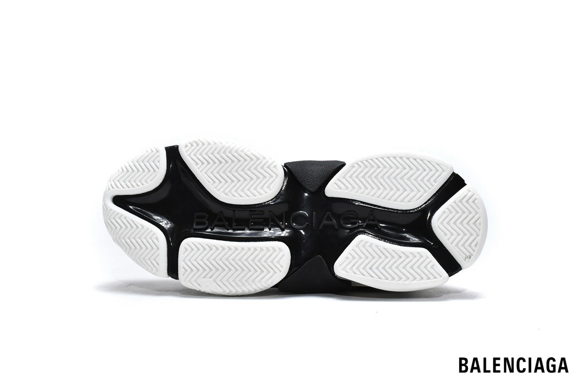 Balenciaga Triple S men's shoes  women sneakers – White, Grey & Black