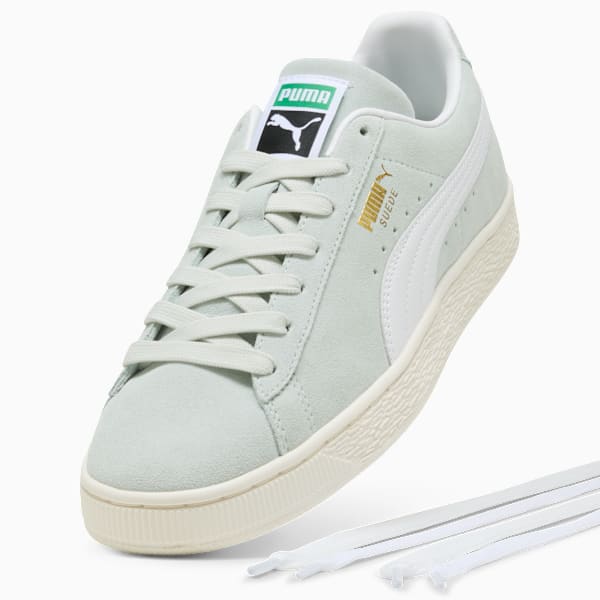 PUMA Suede Classic Mint Green-White-Vintage Off-White puma shoes for men  womens shoes  roma shoes