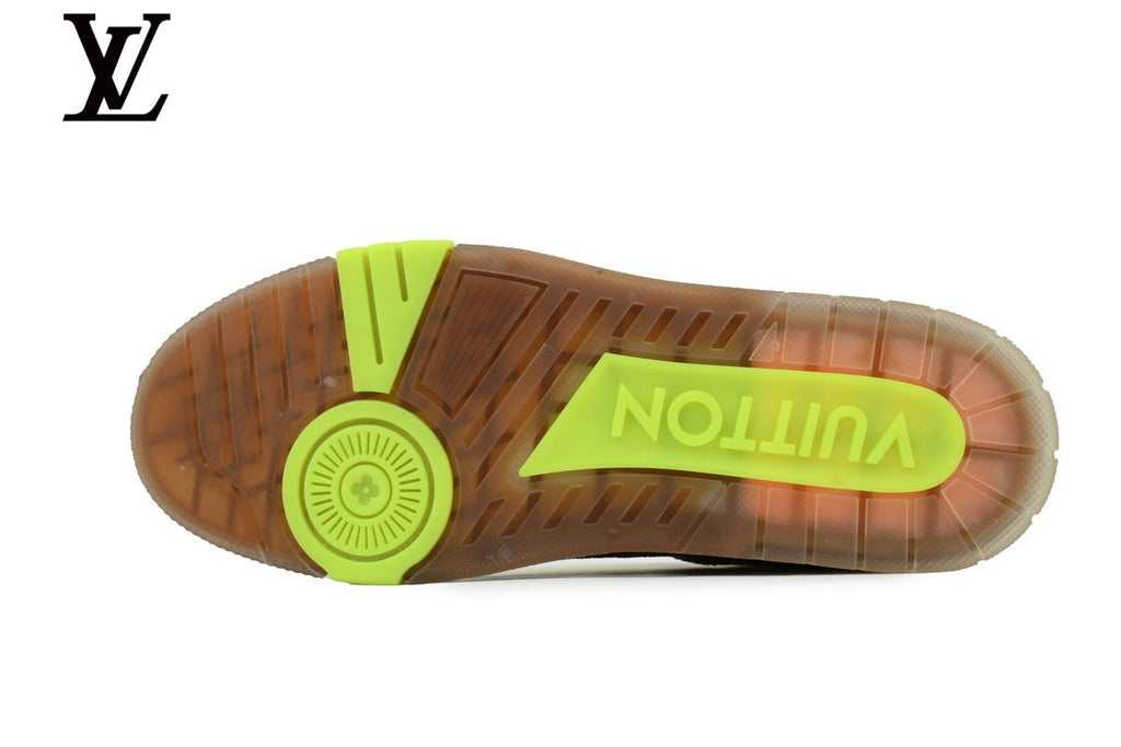 Louis Vuitton Trainer Sneakers – Yellow & Brown Monogram