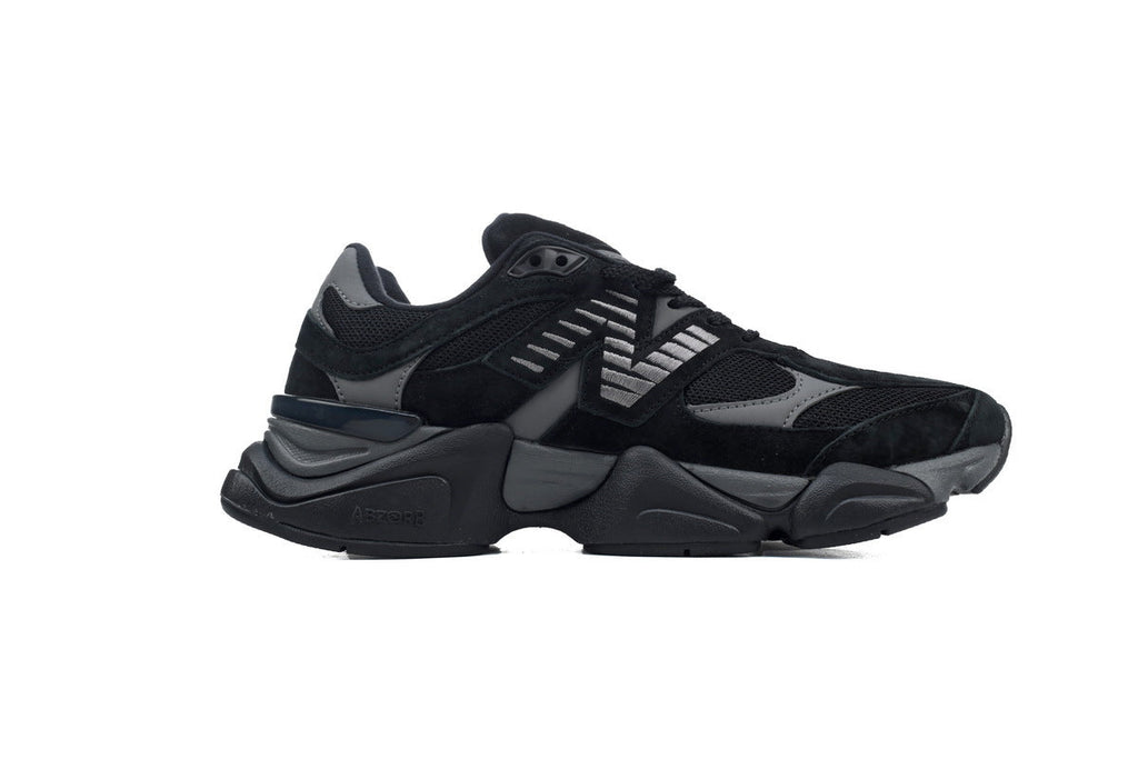 New Balance 9060 Women's & Men's Black Charcoal Chunky Retro Sneakers