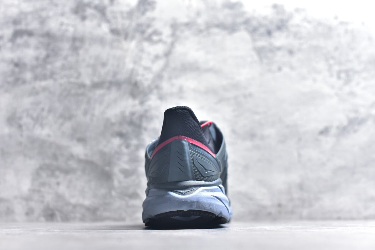 HOKA Clifton Women's Men's Shoes | Slate Gray & Light Blue Mesh Running Sneakers