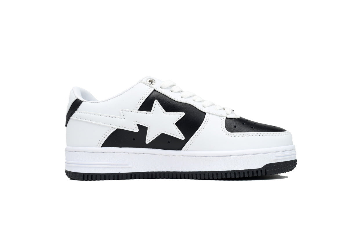 A BATHING APE BAPE STA White & Black White-Star Sneakers | Women's & Men's Skate-Inspired Shoes