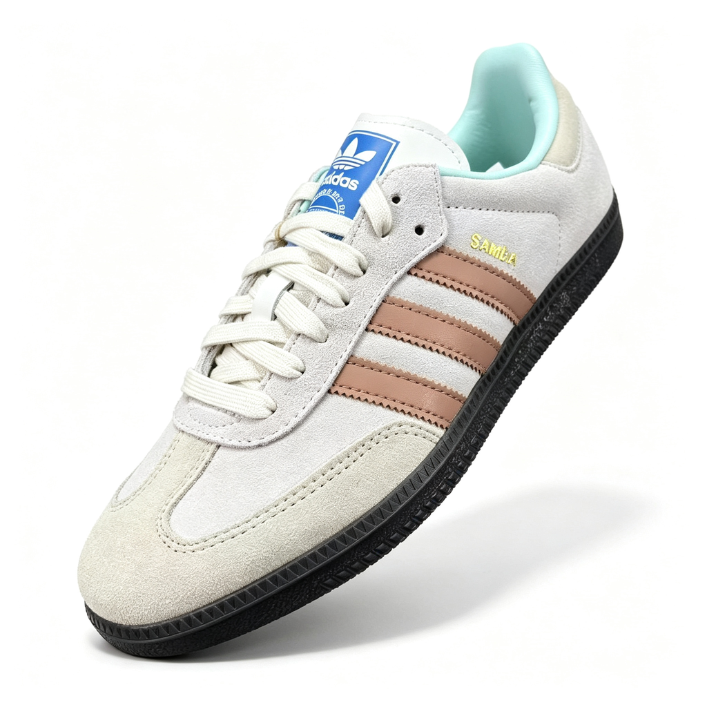 adidas samba  women's shoes  men's samba sneakers adidas samba – Off-White / Clay / Mint / Black