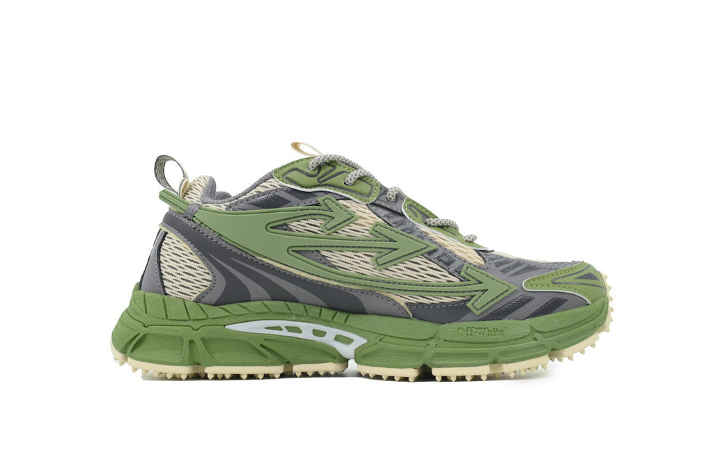 Off-White Be Right Back Women's Men's Olive Green & Cream Chunky Sneakers
