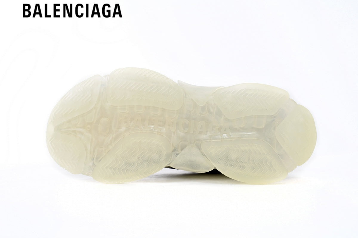 Balenciaga Runner men's shoes  women sneakers — Blue Mesh, Black & Orange Synthetic Overlays