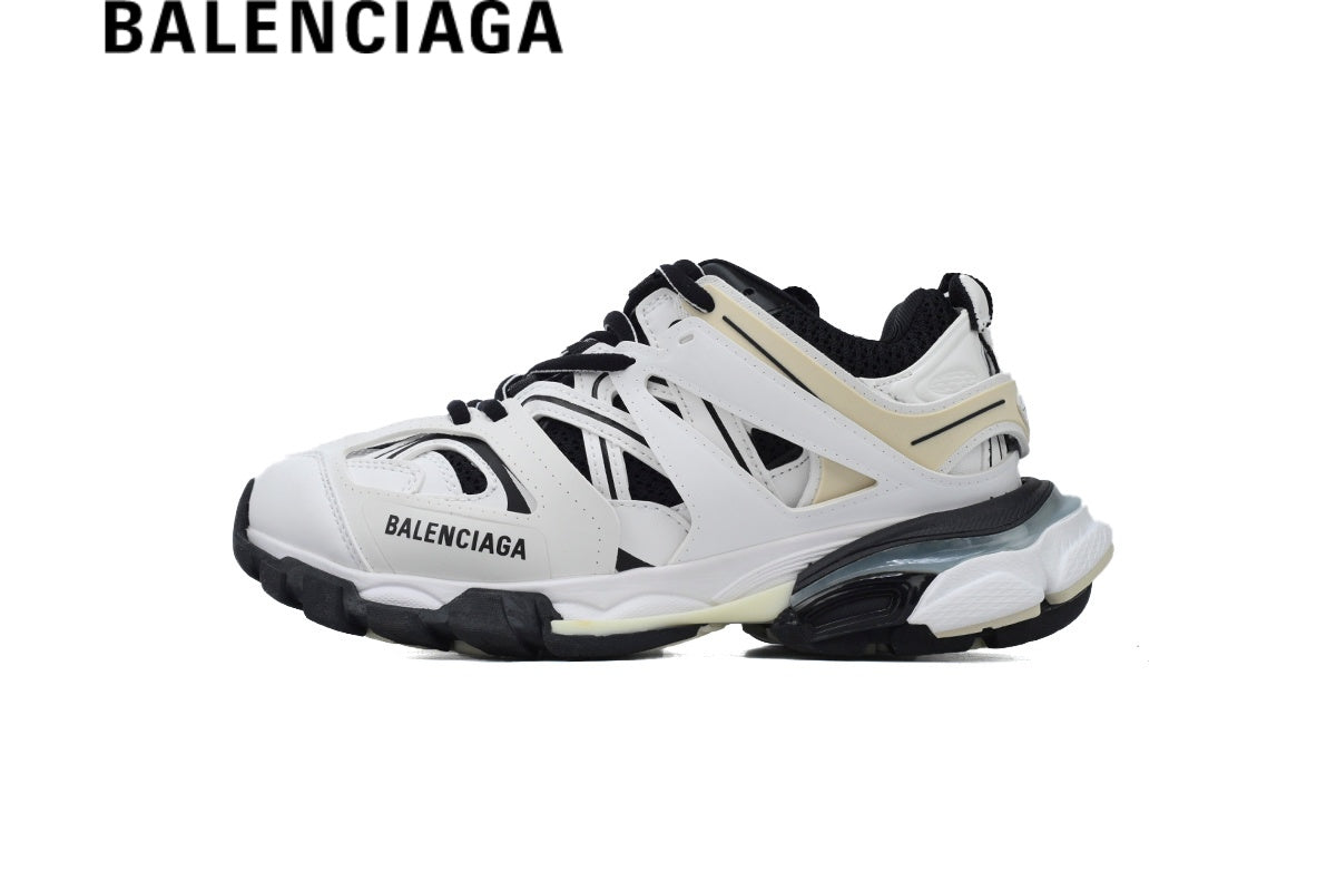 Balenciaga Track men's shoes  women sneakers in White and Black