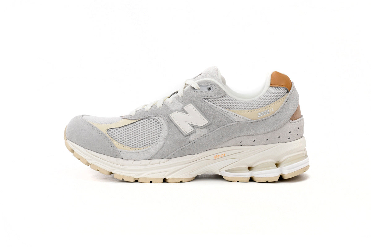 New Balance 2002R Women's & Men's Light Grey & Cream Retro Sneakers