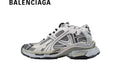 Balenciaga Runner men's shoes  women sneakers Grey White