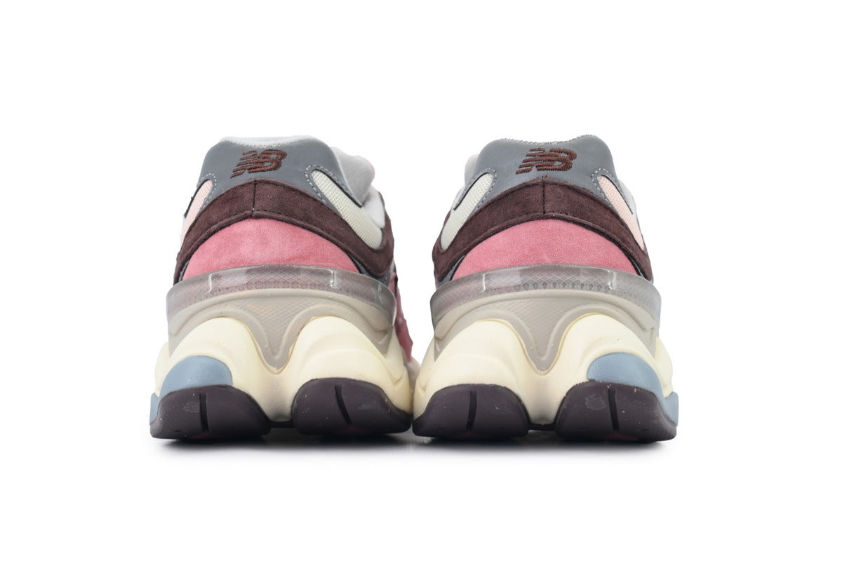 New Balance 9060 Women's & Men's Pink & Brown Chunky Retro Sneakers