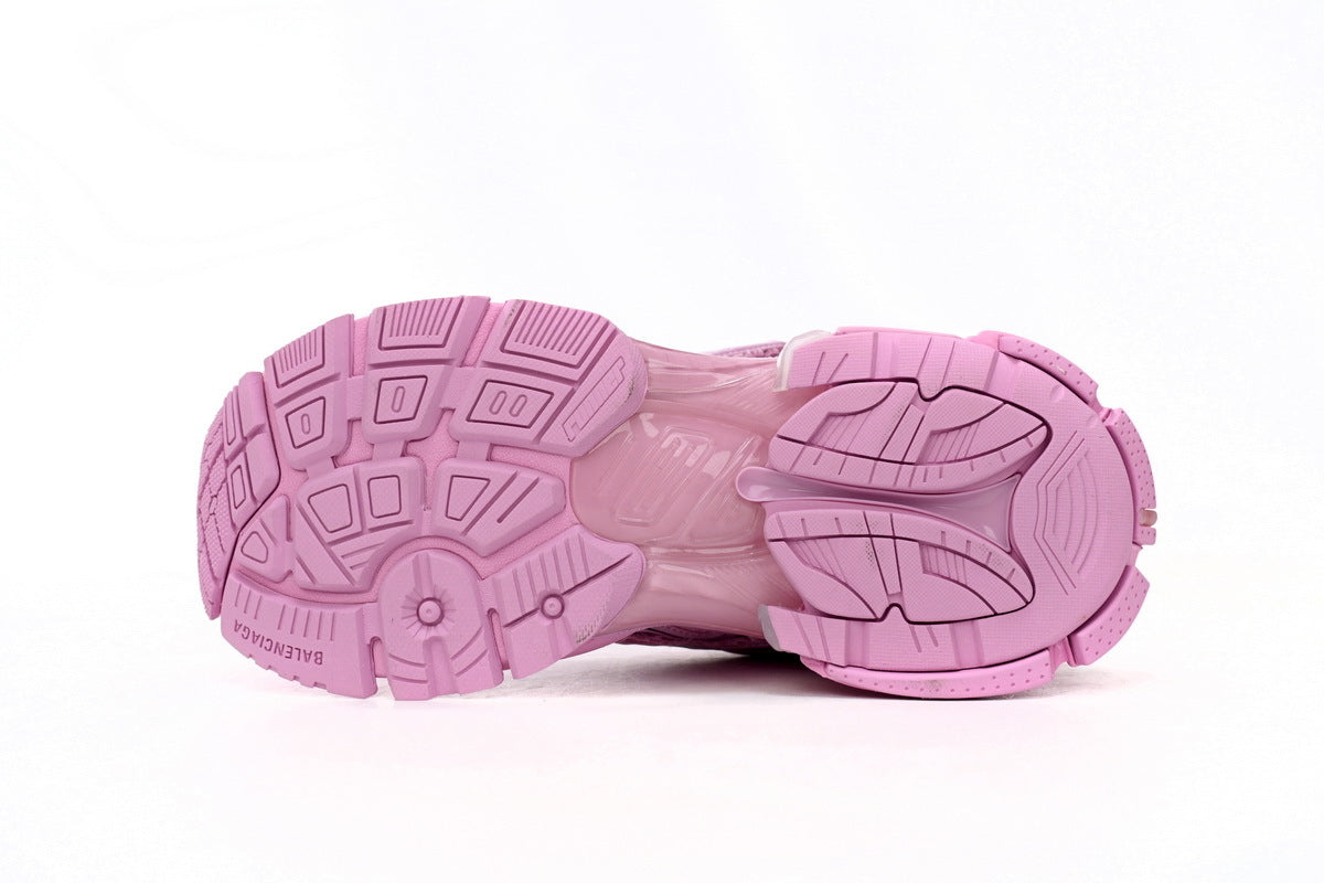 Balenciaga  men's shoes Track  Runner Sneaker – Distressed Low-Top balenciaga runners pink