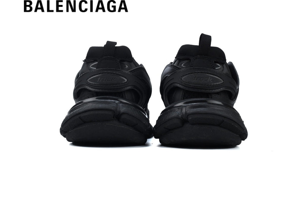 Balenciaga Track men's shoes  women sneakers in All Black