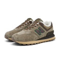 New Balance 574 Women's & Men's Taupe Brown Fleece-Lined Retro Sneakers