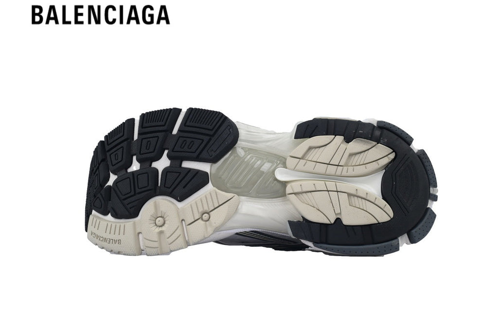 Balenciaga Runner Sneaker — White Mesh, Pink & Neon Yellow Gradient Overlays