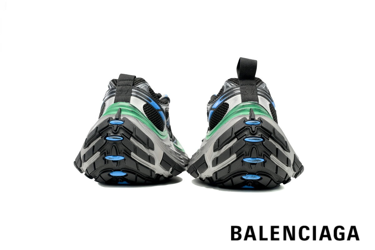 Balenciaga Runner men's shoes  women sneakers – Black, Blue & Green