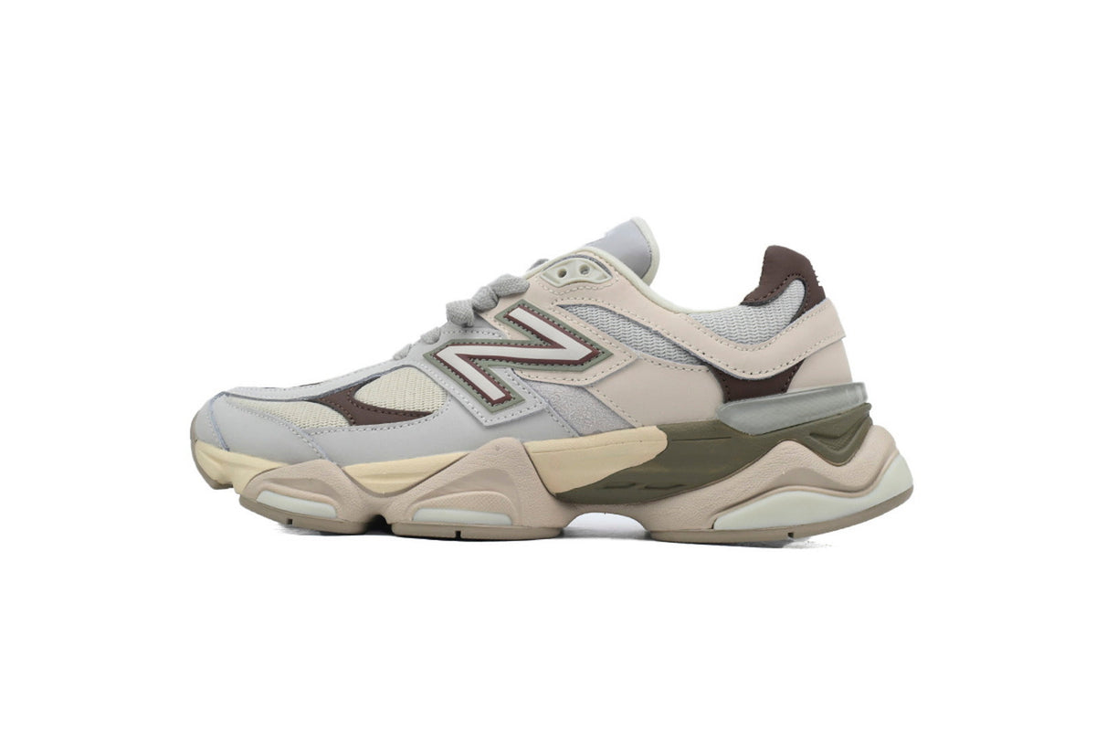 New Balance 9060 Women's & Men's Beige Grey Brown Chunky Retro Sneakers