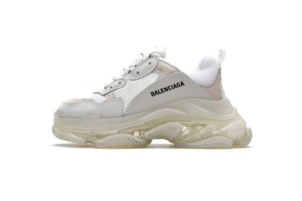 Balenciaga men's shoes Track Triple S Clear Sole Sneakers balenciaga runners White