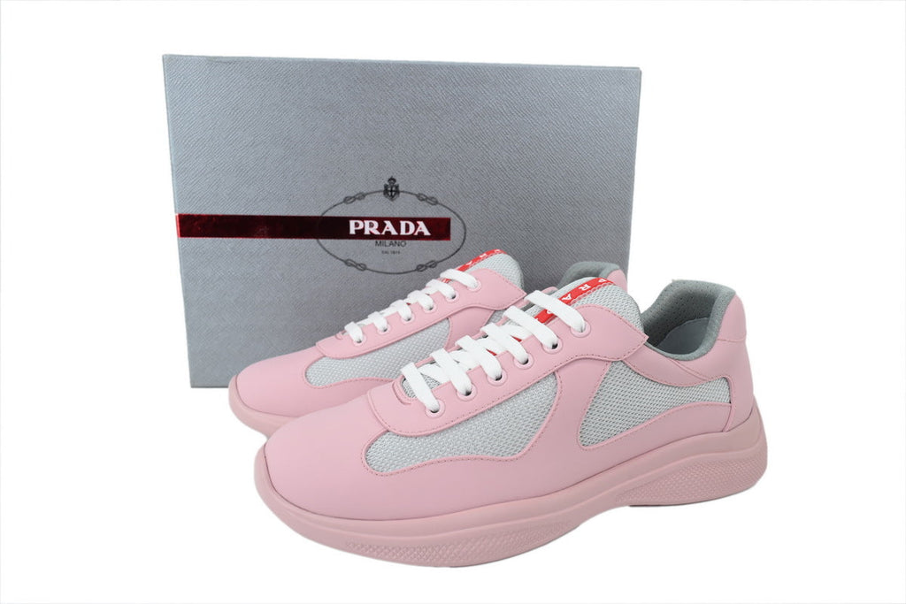 Prada America's Cup Sneakers   slip ons womens  prada designer mens shoes  Pinkish-gray