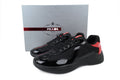 Prada America's Cup Sneakers slip ons womens  prada designer mens shoes  Blackish-red