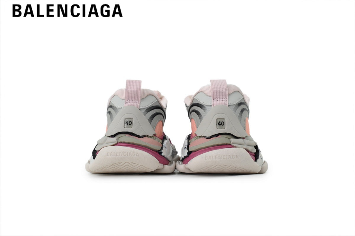 Balenciaga Cargo men's shoes  women sneakers — White, Pink & Burgundy