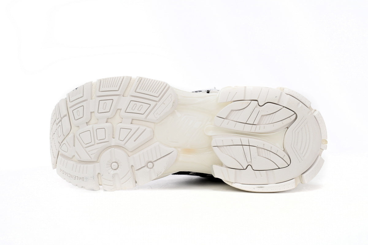 Balenciaga men's shoes Track Runner Sneaker – Distressed Low-Top  balenciaga runners White and Black