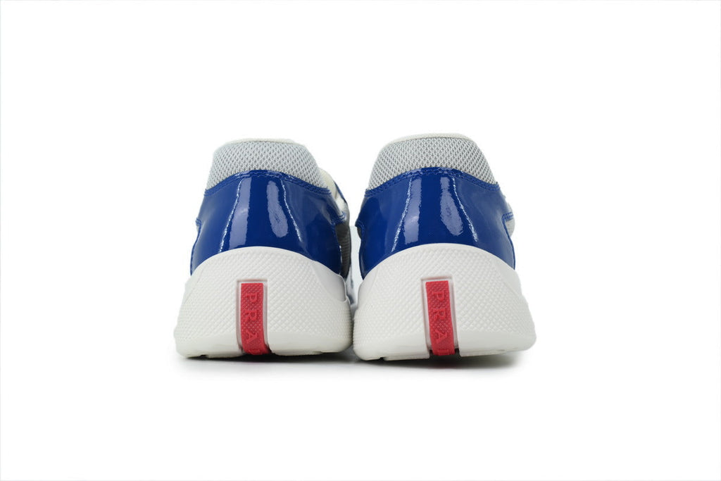 Prada America's Cup Sneakers slip ons womens  prada designer mens shoes Deep blue-gray