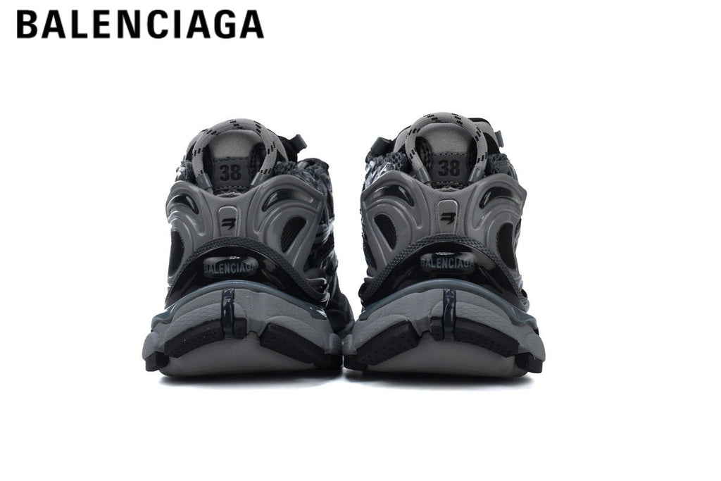 Balenciaga Runner men's shoes  women sneakers — Black / Gray