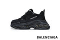 Balenciaga Triple S men's shoes  women sneakers – All Black