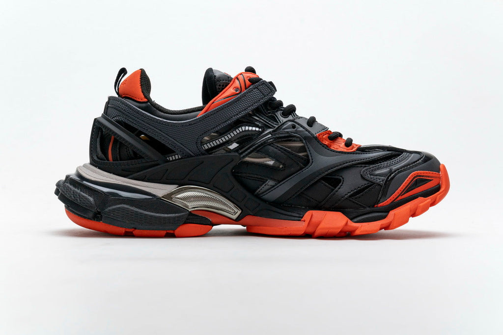 Balenciaga men's shoes  Track.2 Sneakers  balenciaga runners Black Orange