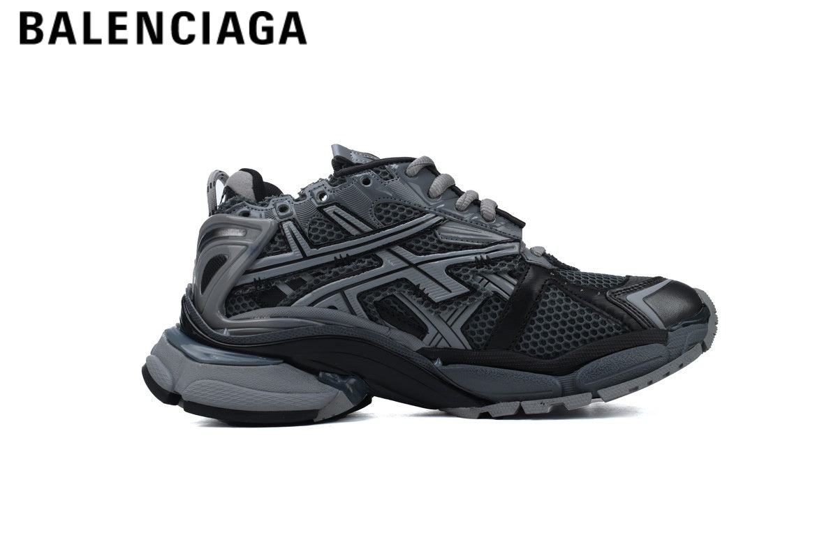Balenciaga Runner men's shoes  women sneakers — Black / Gray
