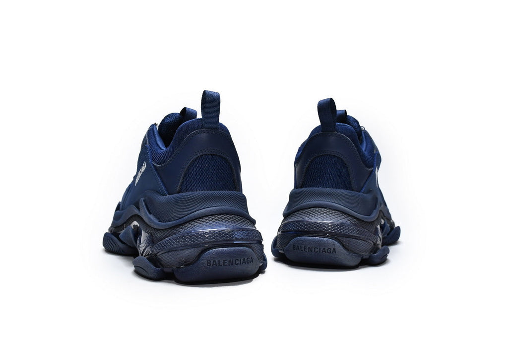 Balenciaga  men's shoes Track Triple S Clear Sole Sneakers  balenciaga runners  Dark blue