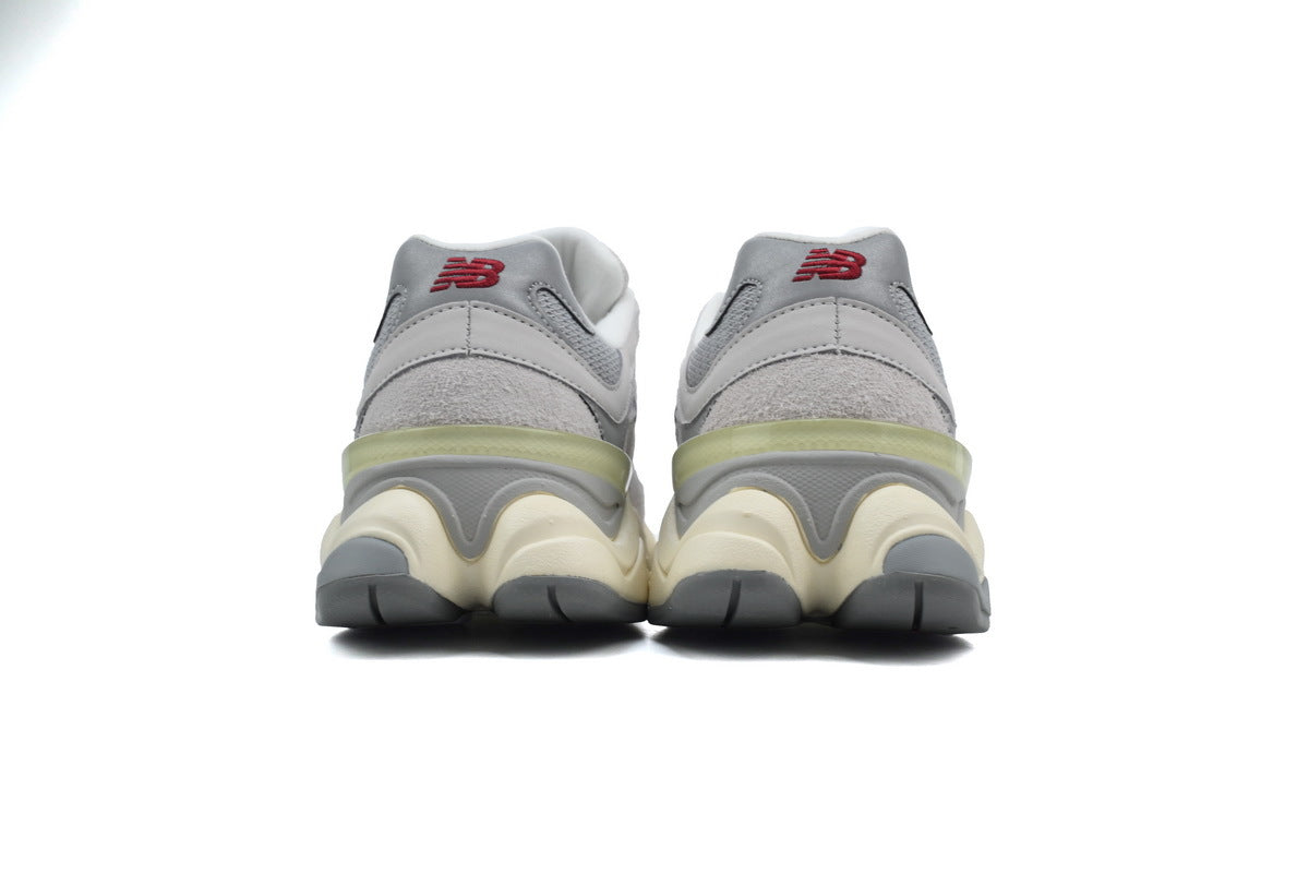 New Balance 9060 Women's & Men's Grey Cream Chunky Retro Sneakers
