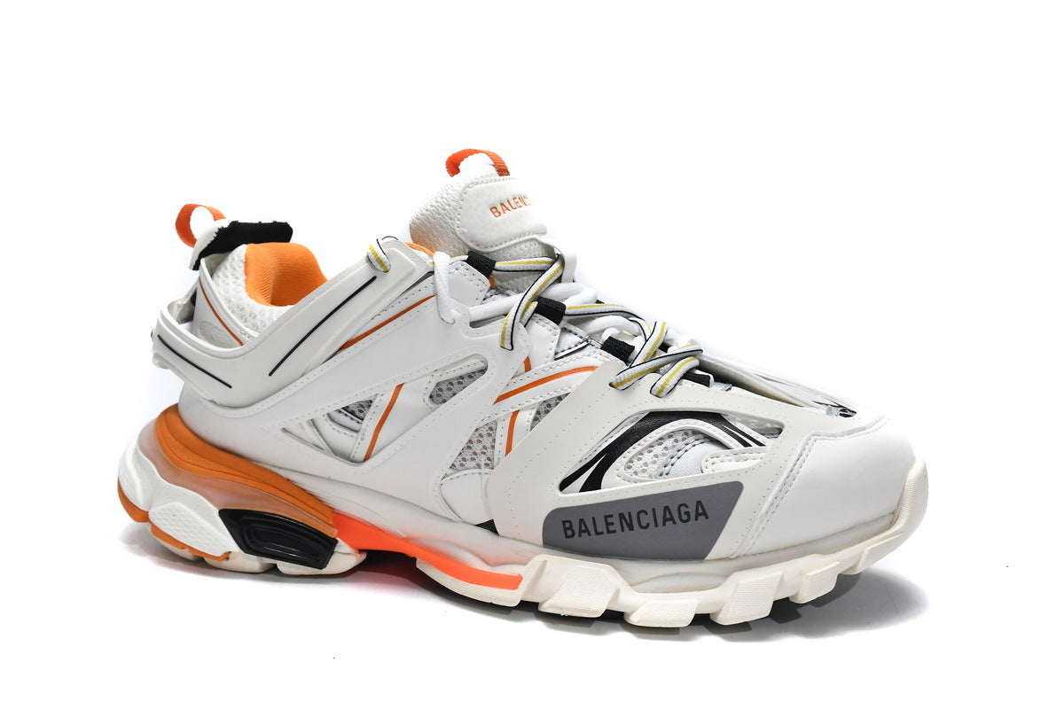Balenciaga men's shoes  Track Sneakers  balenciaga runners White-orange