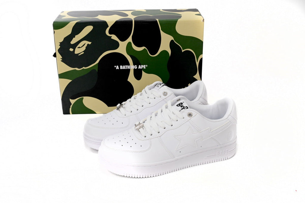 A BATHING APE BAPE STA White Sneakers | Women's & Men's Skate-Inspired Shoes