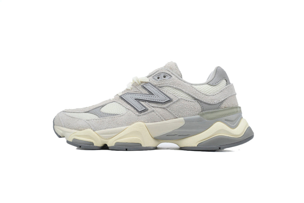 New Balance 9060 Women's & Men's Light Grey Cream Chunky Retro Sneakers