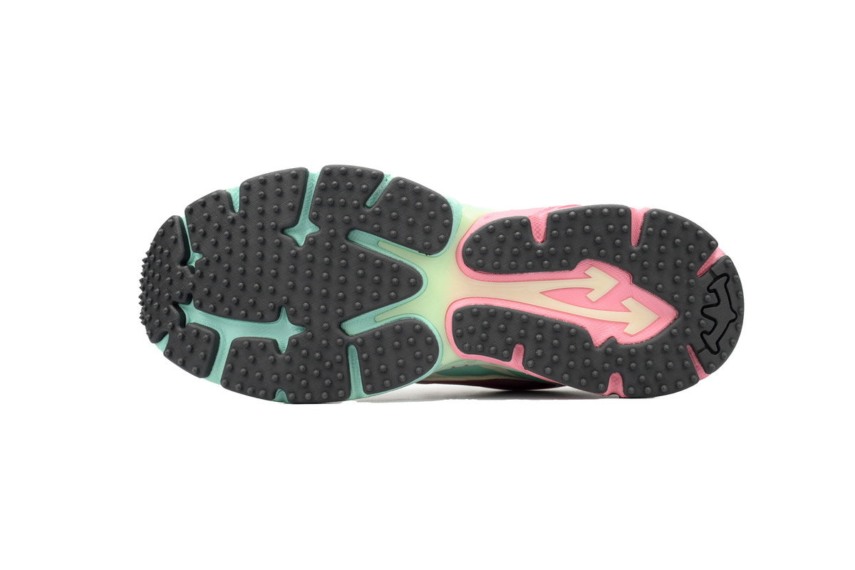 Off-White Be Right Back Women's Men's Shoes | Pink & Aqua Mesh Retro Sneakers