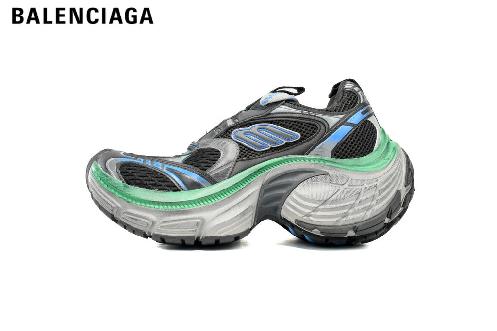 Balenciaga 10XL men's shoes  women sneakers — White / Silver