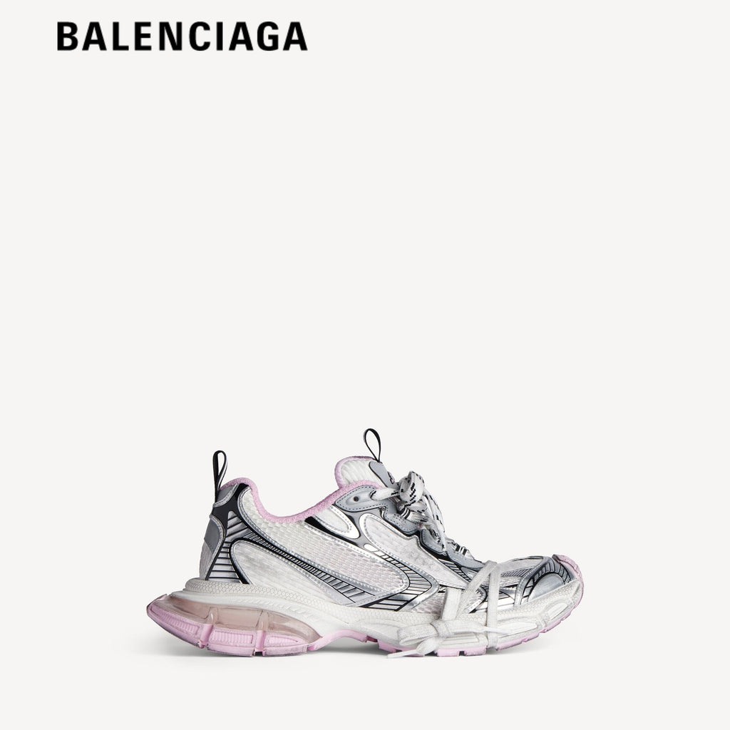 Balenciaga 3XL Extreme Laces men's shoes  women sneakers Silver Pink