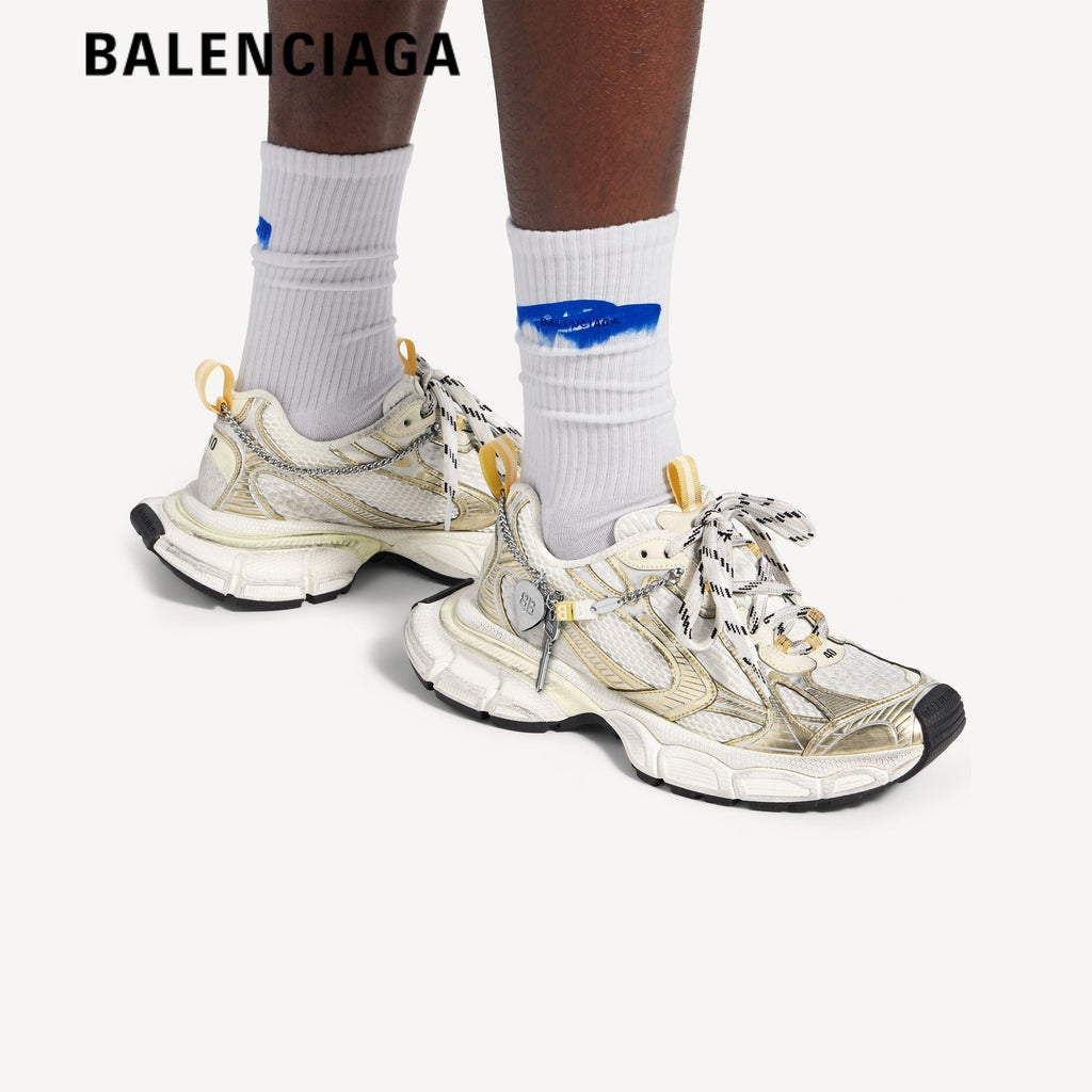 Balenciaga 3XL men's shoes  women sneakers White Gold With Charm