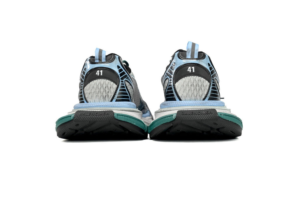 Balenciaga 3XL men's shoes Track Sneaker – Low-Top Chunky Sole balenciaga runners Grey-blue
