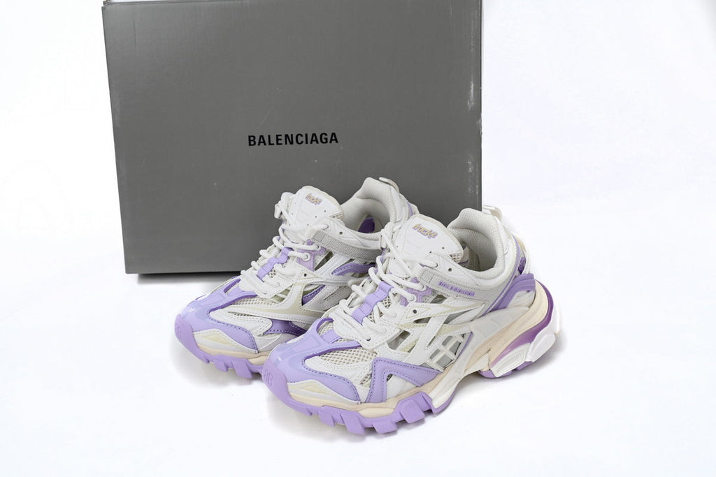 Balenciaga men's shoes  Track.2 Sneakers balenciaga runners White and purple