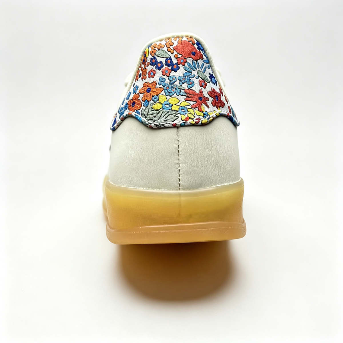 adidas samba  women's shoes  men's samba sneakers adidas samba Off-White Floral Print / Gum