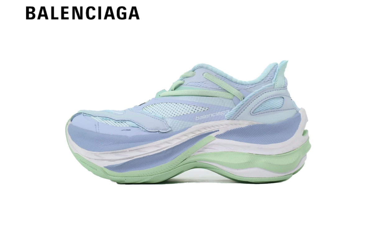 Balenciaga Jet men's shoes  women sneakers Light Blue Mint Gradient